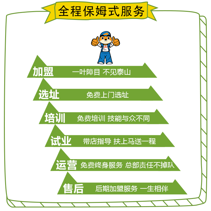 全程保姆式服务